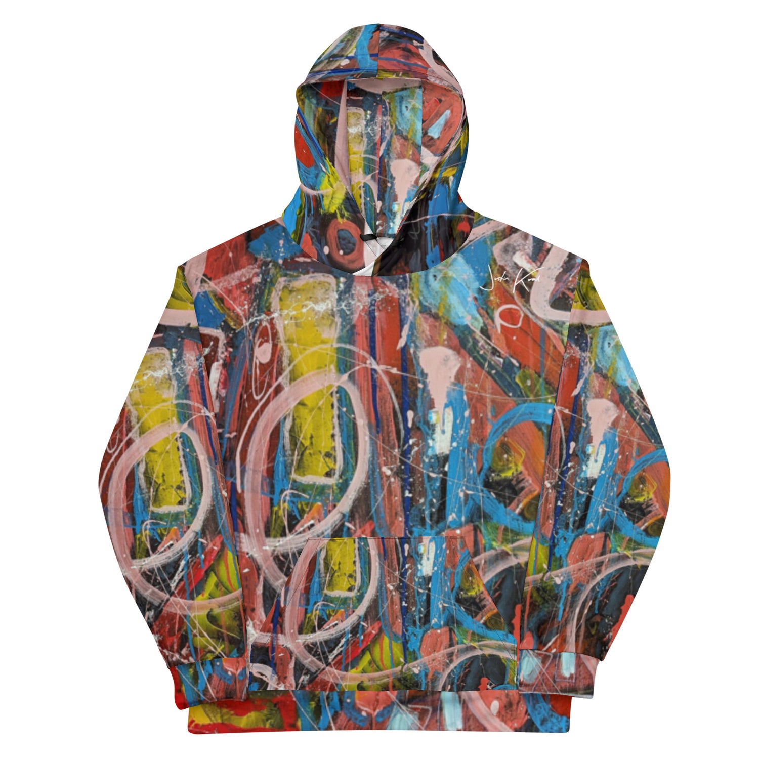 Justin Kral iconic apparel collection. Hoodies, tees, all-over print shirts and more.